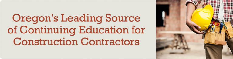 Oregon Contractor Education